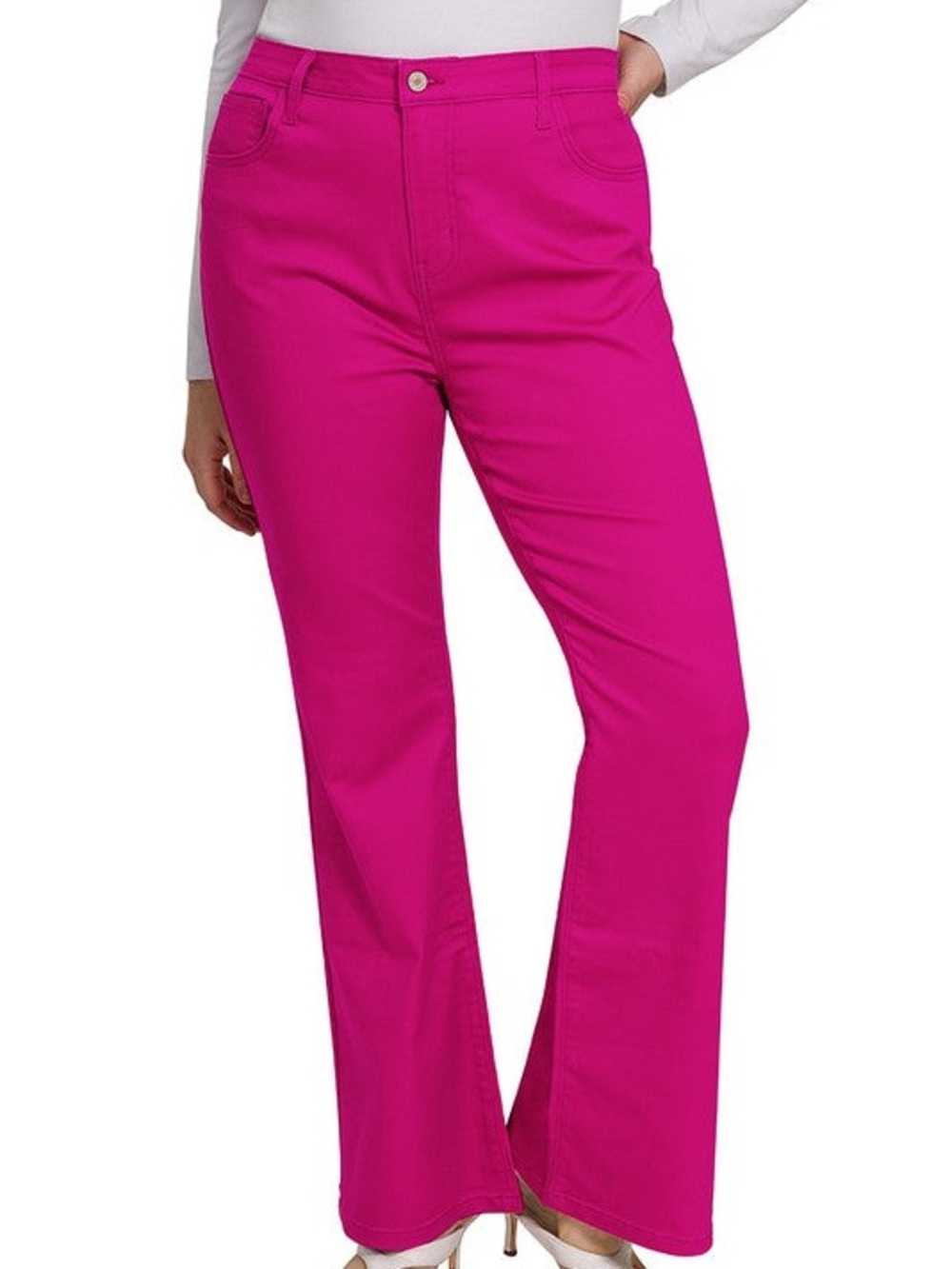 Zenana Magenta Bootcut Pants